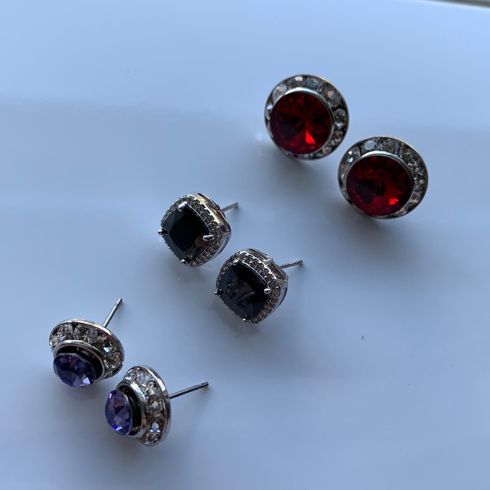 Three piece earring set